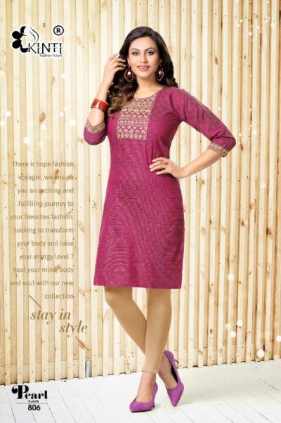 Pearl Vol 8 By Kinti Handllom Cotton Kurti Collection